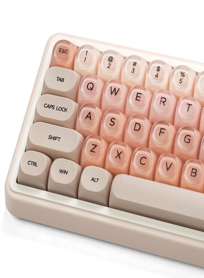 Rainy75 Crystal Jelly Keycaps 60 65 75 100 Percent, Side Printed Elegant Key caps Custom113 Keys - Image 1