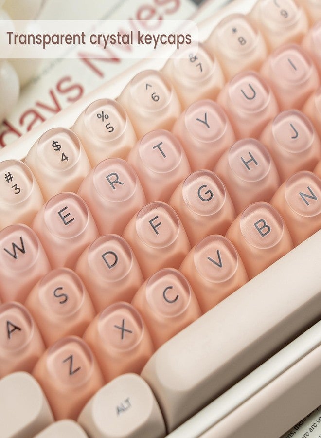 Rainy75 Crystal Jelly Keycaps 60 65 75 100 Percent, Side Printed Elegant Key caps Custom113 Keys - Image 3