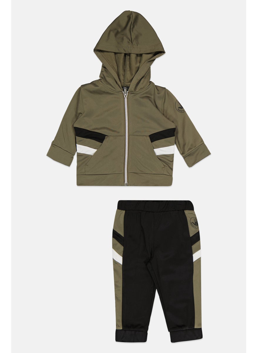 Body Glove Toddlers Boy 2 Piece Hooded Jacket And Sweatpants Set, Green  - Image 1