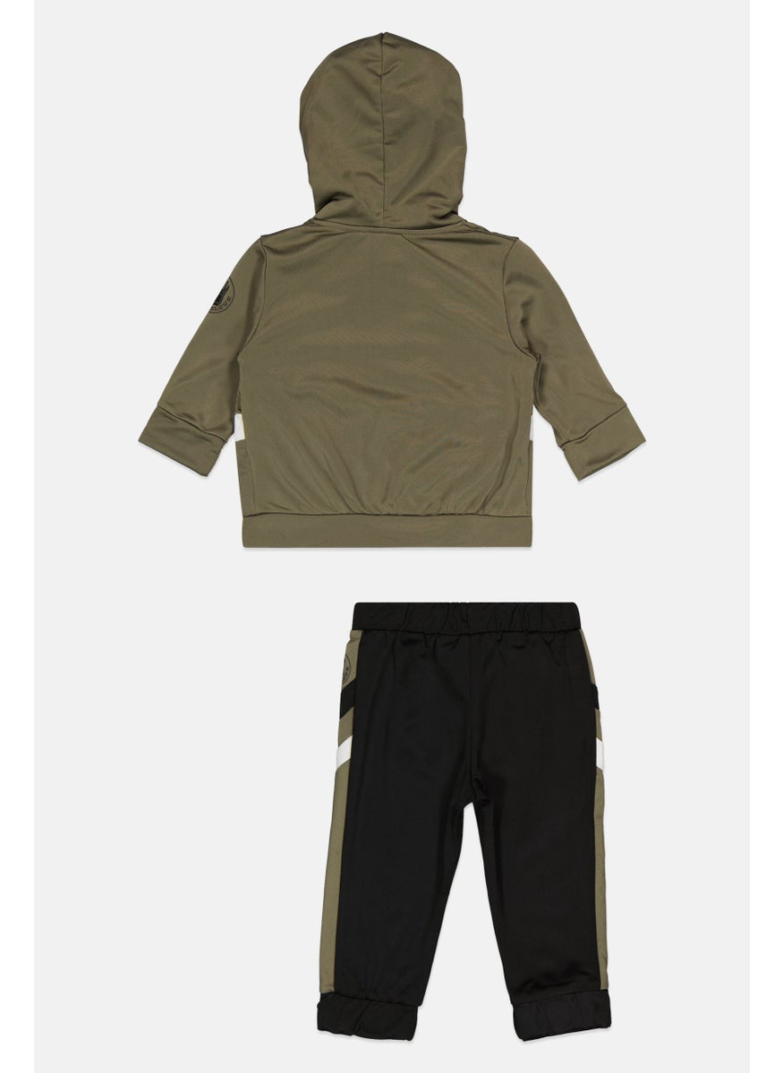 Body Glove Toddlers Boy 2 Piece Hooded Jacket And Sweatpants Set, Green  - Image 2