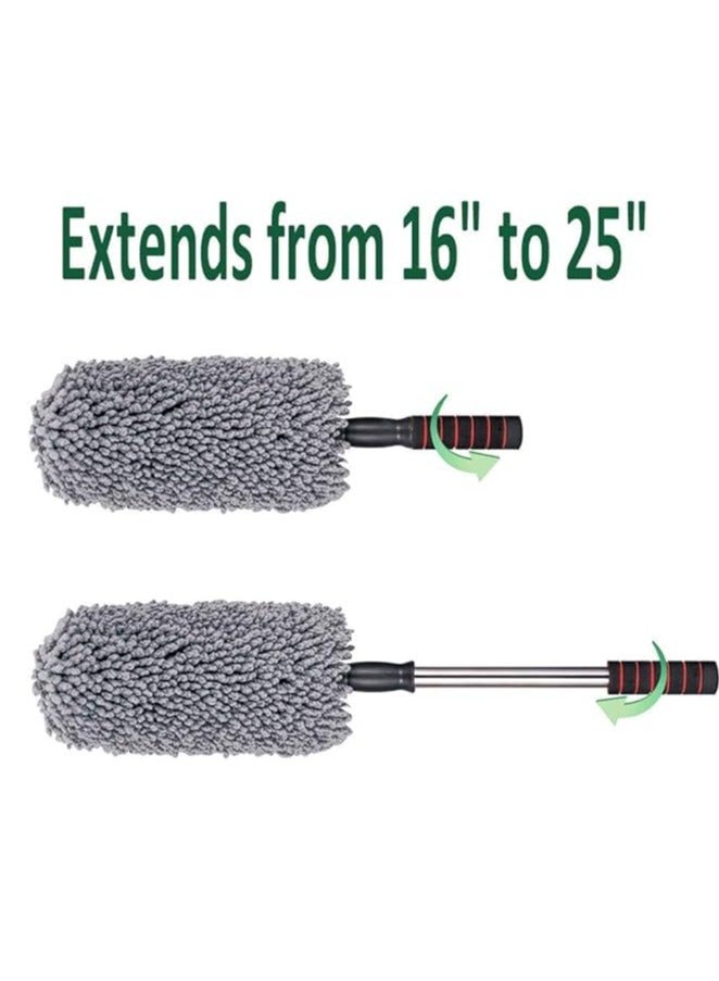 Super Soft Microfiber Car Duster Exterior with Extendable Handle, Car Brush Duster for Car Cleaning Dusting - Image 5