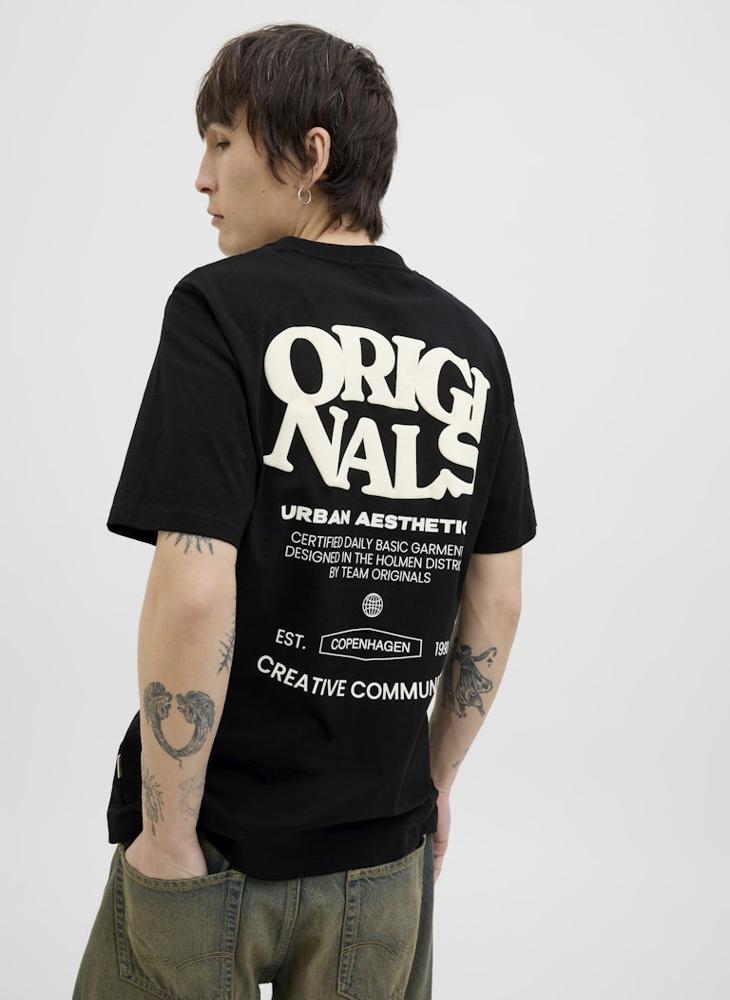 JACK & JONES Jortavira Type Back Crew Neck T-Shirt  - Image 3