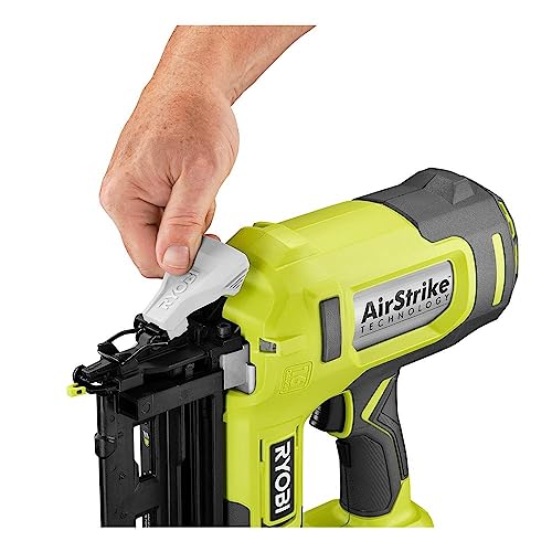 RYOBI ONE+ 18V 16-Gauge Cordless AirStrike Finish Nailer (Tool Only), P326, Green - Image 4