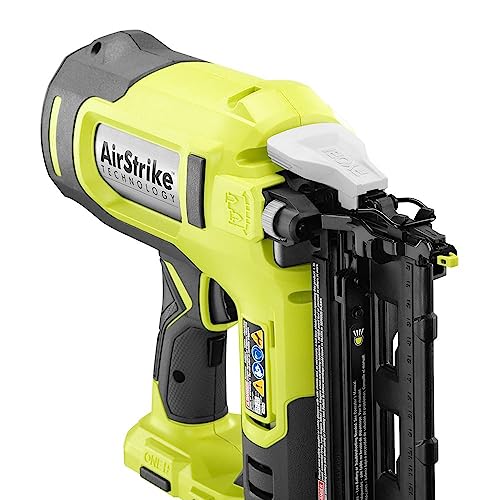 RYOBI ONE+ 18V 16-Gauge Cordless AirStrike Finish Nailer (Tool Only), P326, Green - Image 3