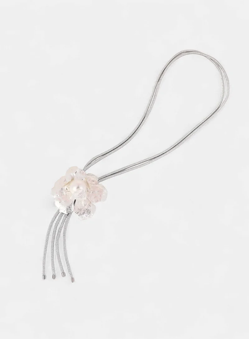 SOHI Flora-Bloom Long Artificial Necklace Jewellery