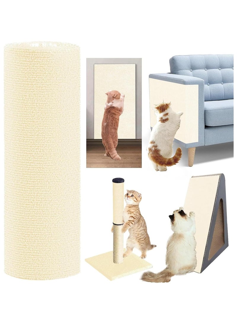 Rightsure - Cat Scratcher, Cat Scratching Pads, 39.37" x 23.6", Cuttable Cat Scratching Mat, Self-Adhesive, Cat Tree Shelves, Replacement Pad for Cat Tree Shelves, Sofa Furniture Protector - Image 1