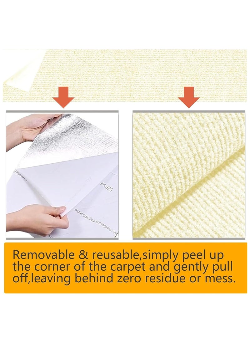 Rightsure - Cat Scratcher, Cat Scratching Pads, 39.37" x 23.6", Cuttable Cat Scratching Mat, Self-Adhesive, Cat Tree Shelves, Replacement Pad for Cat Tree Shelves, Sofa Furniture Protector - Image 1