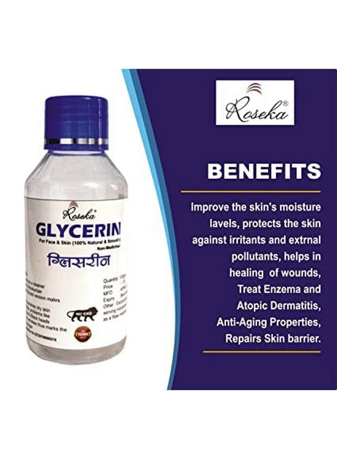 Roseka Glycerin And Combo set Natural Beauty & Skin Care 240ml (Pack of - 3) - Image 3