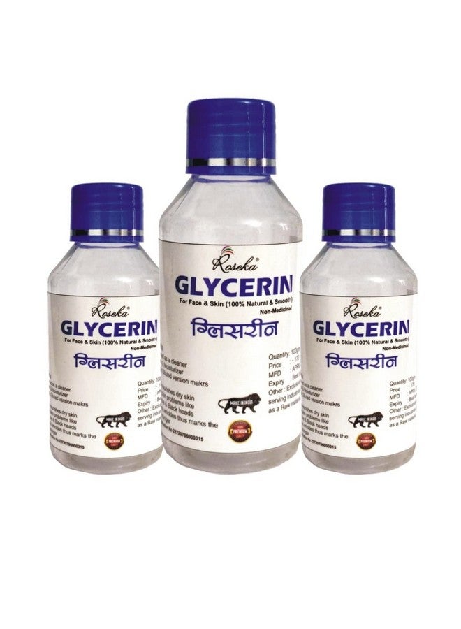 Roseka Glycerin And Combo set Natural Beauty & Skin Care 240ml (Pack of - 3) - Image 1