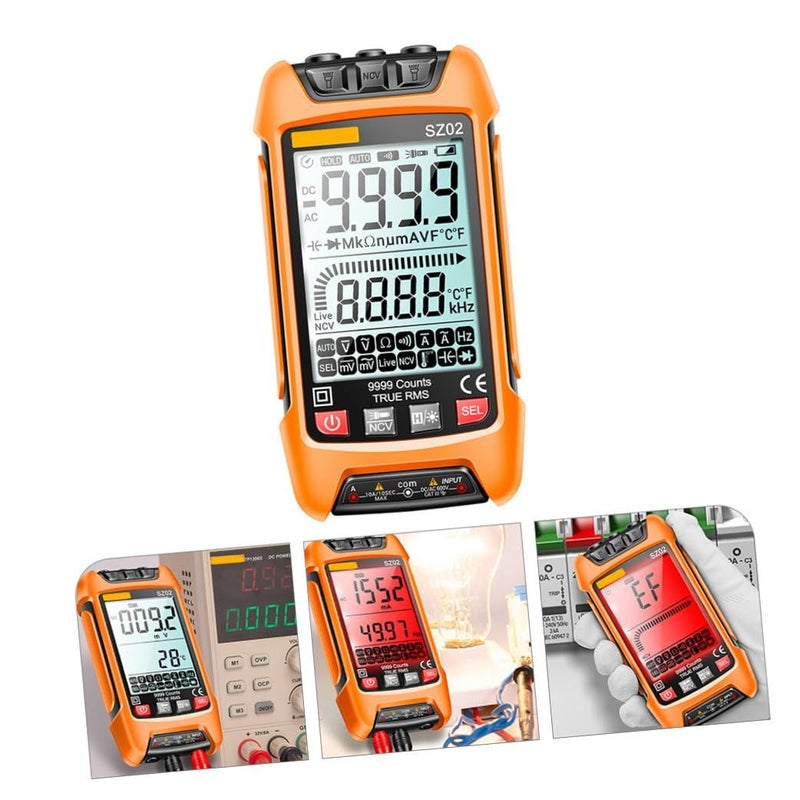 High Definition LCD Digital Multimeter with Backlight Auto Shutdown NCV Voltage Tester - Image 5