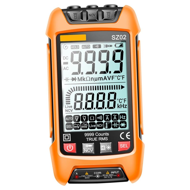 High Definition LCD Digital Multimeter with Backlight Auto Shutdown NCV Voltage Tester - Image 2