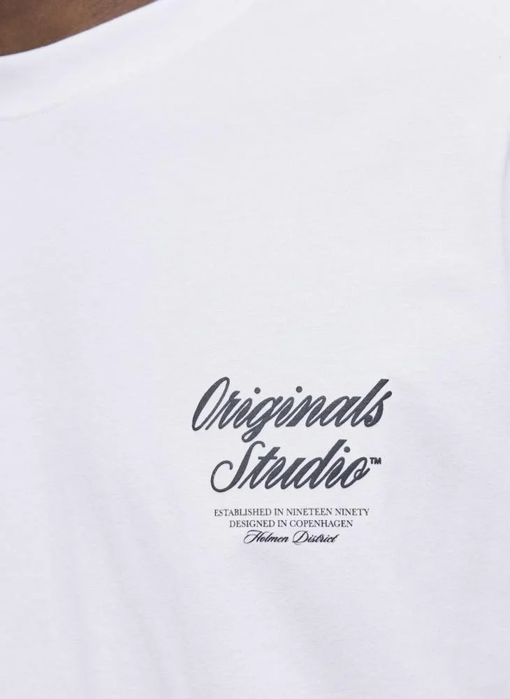 JACK & JONES Logo Regular Fit Crew Neck T-Shirt