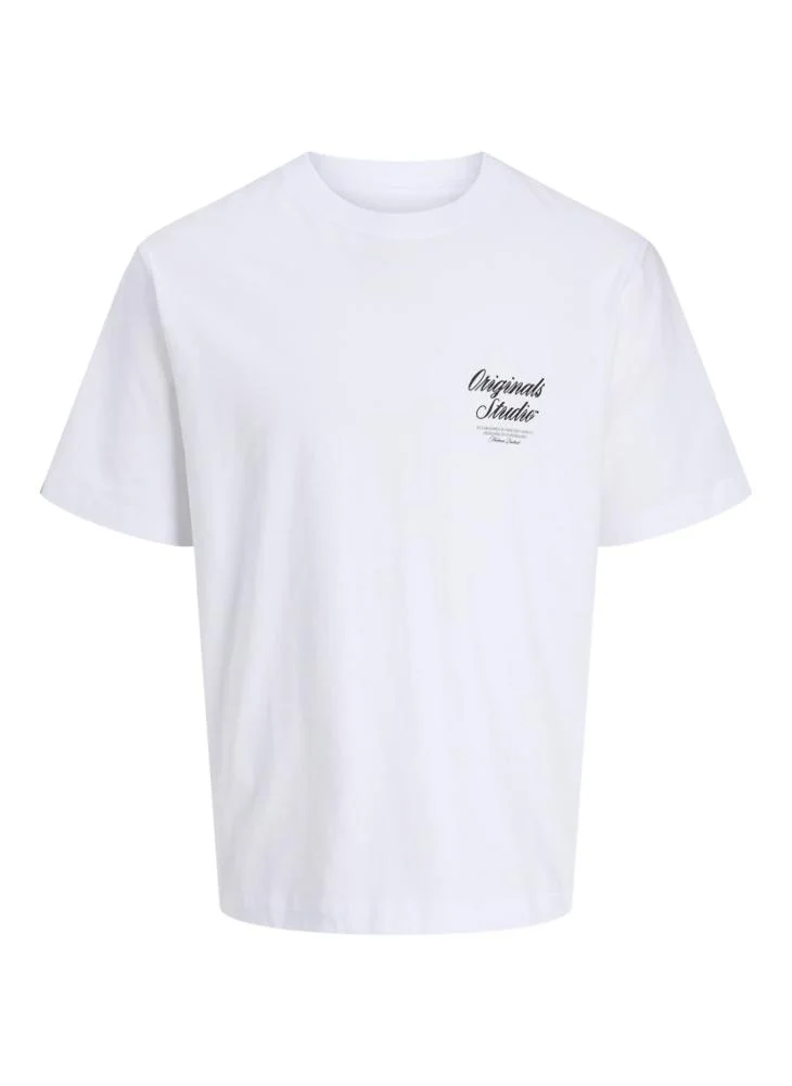 JACK & JONES Logo Regular Fit Crew Neck T-Shirt