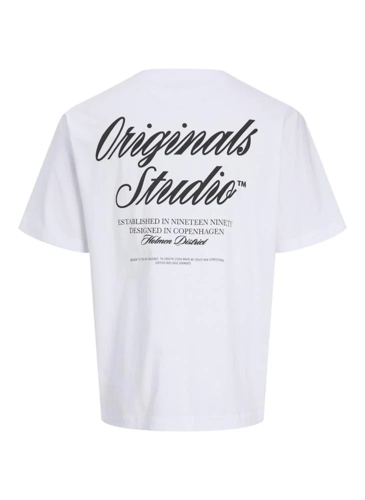JACK & JONES Logo Regular Fit Crew Neck T-Shirt