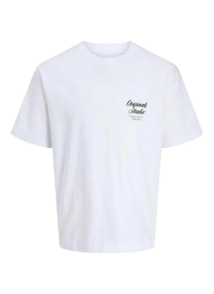 JACK & JONES Logo Regular Fit Crew Neck T-Shirt