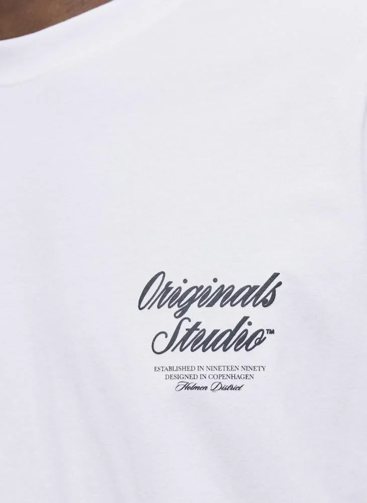 JACK & JONES Logo Regular Fit Crew Neck T-Shirt