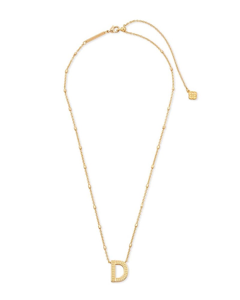 Kendra Scott Letter D Pendant Necklace for Women, Fashion Jewelry, 14k Gold-Plated Brass, Gold Metal, Letter D - Image 2