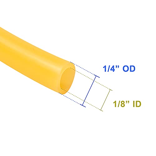 QuQuyi Natural Latex Rubber Tubing 1/8"(3mm) ID x 1/4"(6mm）OD, Tube Air Line Highly Elastic and Strong Speargun Band Slingshot Catapult Tube Rubber Hose Plain Color, 3.3ft Length - Image 2