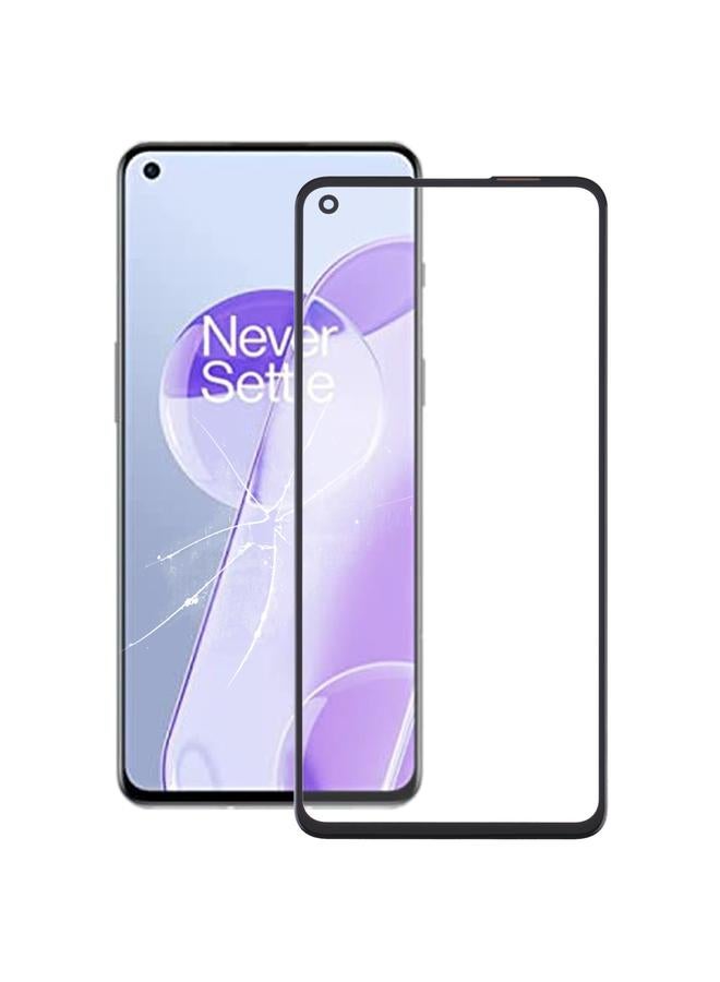 إيروريكس لشاشة OnePlus 9RT 5G MT2110 MT2111 الأمامية عدسة زجاجية خارجية مع لاصق شفاف بصريًا OCA (أسود) - Image 1