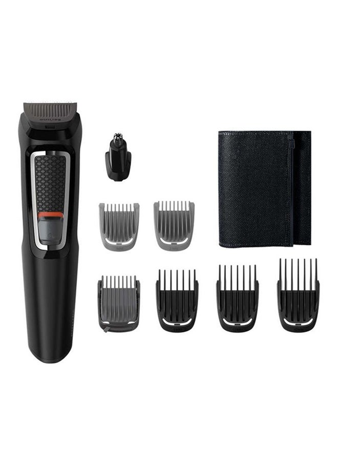 Philips 8-In-1 Multigroom Series 3000 Hair Trimmer Kit black 23grams - Image 1