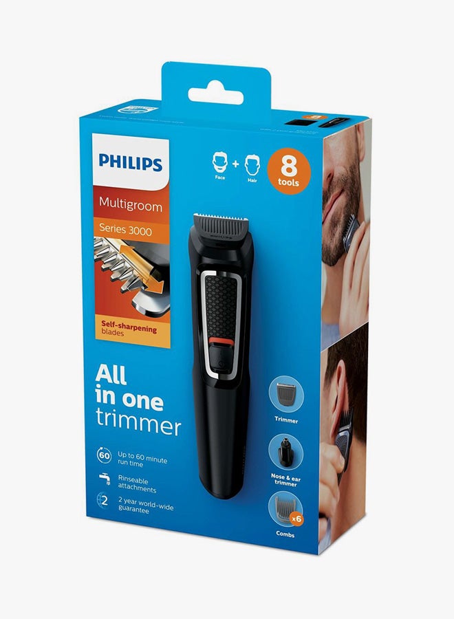 Philips 8-In-1 Multigroom Series 3000 Hair Trimmer Kit black 23grams - Image 5