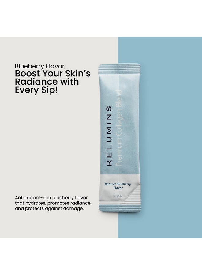 RELUMINS باقة ريلومينز بريميوم كولاجين وغلوتا-1000 - 10 أكياس من الكولاجين البحري (نكهة التوت الأزرق) + 60 كبسولة نباتية - تدعم العناية بالبشرة والصحة العامة - Image 5