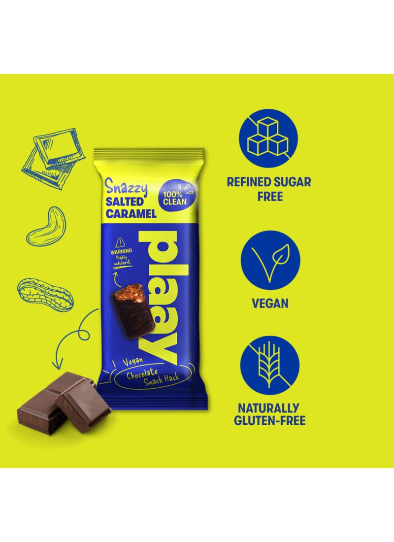 Plaay Salted Caramel Chocolate Bar 35g (3g Protein) - Image 4