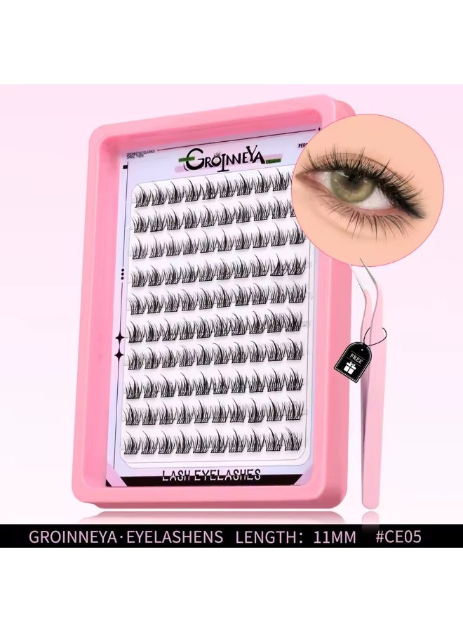 رموش جروينيا عنقودية احترافية  - مظهر طبيعي وكثافة مذهلة - طقم رموش منفصلة للمحترفين والمبتدئين -  Lash Clusters - Image 1