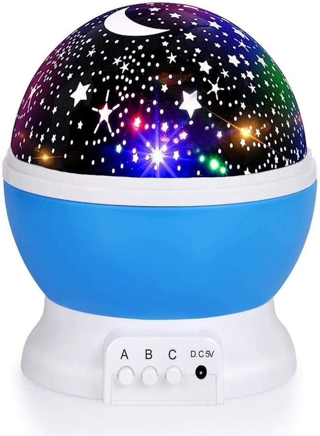 SENTAVIL Star Projector Night Light Kids,360 Rotating Toys for Kids Moon Sky Night Lamp Romantic Bedroom Colorfull for Diwali Gift with USB Cable (Pack of 1, Multi Colors) - Image 1