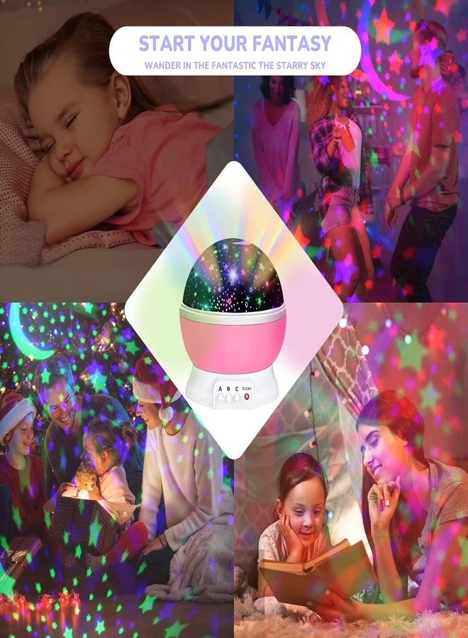 SENTAVIL Star Projector Night Light Kids,360 Rotating Toys for Kids Moon Sky Night Lamp Romantic Bedroom Colorfull for Diwali Gift with USB Cable (Pack of 1, Multi Colors) - Image 3