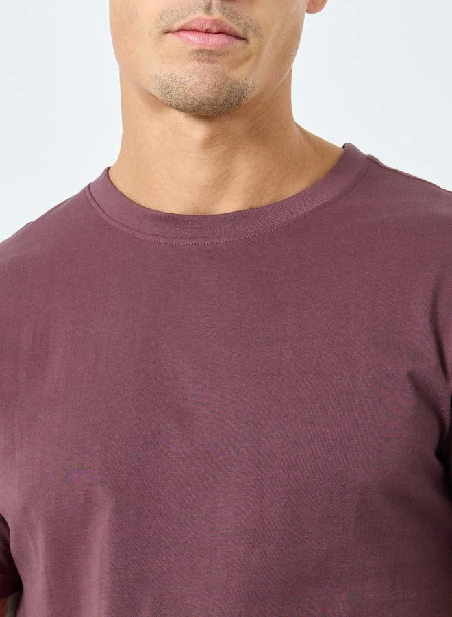 Styli Styli Pure Cotton Compact Jersey Regular T-Shirt
