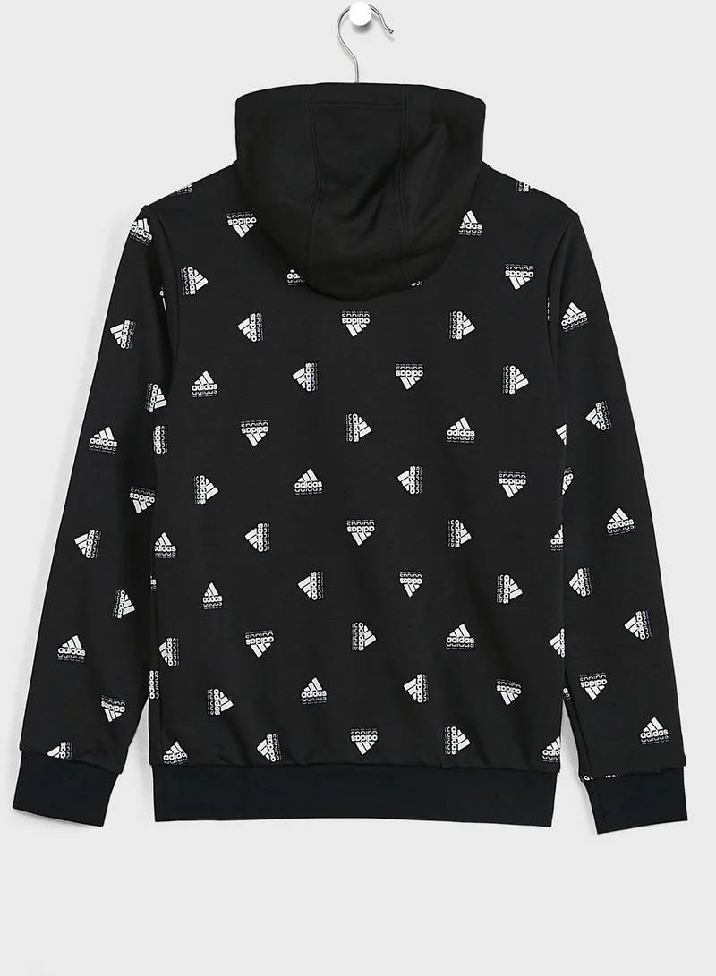 Adidas Kids Brand Love Aop Hoodie