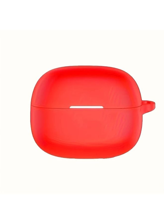 Red Protective Case With Free Hook For Redmi Buds 6 Pro Anti Drop Full Coverage - Image 1