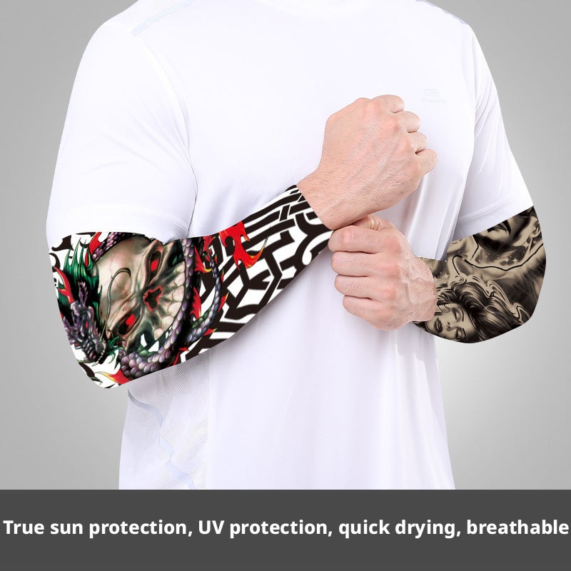 Yiya Tattoo Print Arm Sleeves for Outdoor Sports - Image 3