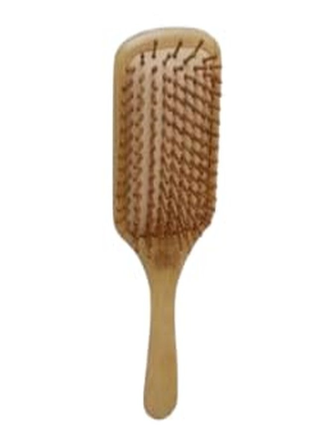 Eddika Wooden Hair Brush, Natural Handle for Long, Curly or Straight Hair Styling - Image 1