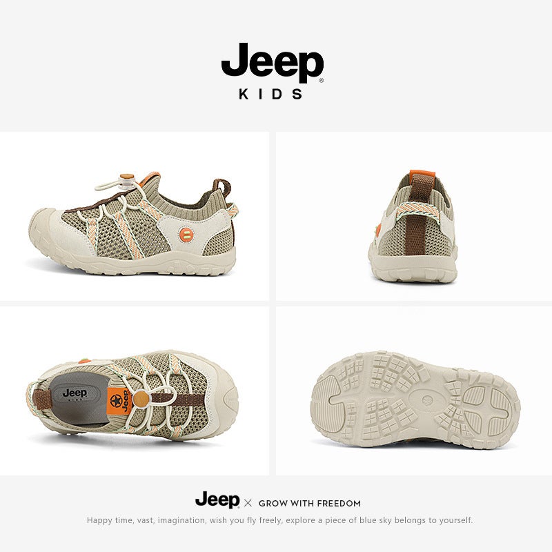 Jeep Outdoor Casual Rebound Hiking Shoes Non-Slip Shock Absorbing Breathable Sneaker Boys' Fashion Outgoing Mountaineering Shoes - Image 4