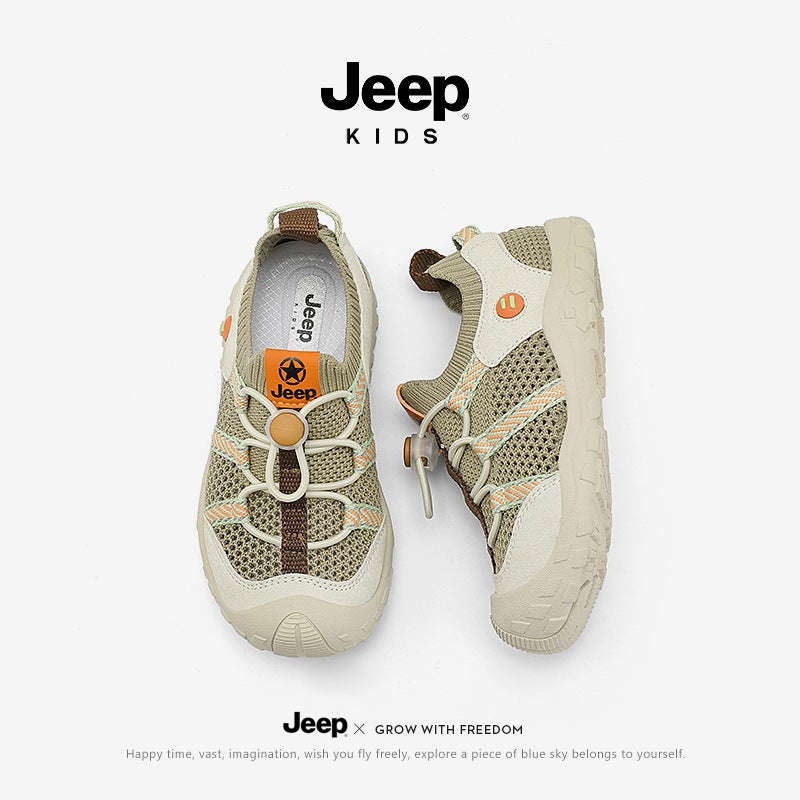 Jeep Outdoor Casual Rebound Hiking Shoes Non-Slip Shock Absorbing Breathable Sneaker Boys' Fashion Outgoing Mountaineering Shoes - Image 3