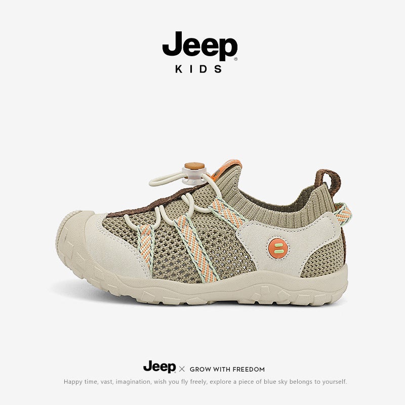 Jeep Outdoor Casual Rebound Hiking Shoes Non-Slip Shock Absorbing Breathable Sneaker Boys' Fashion Outgoing Mountaineering Shoes - Image 1
