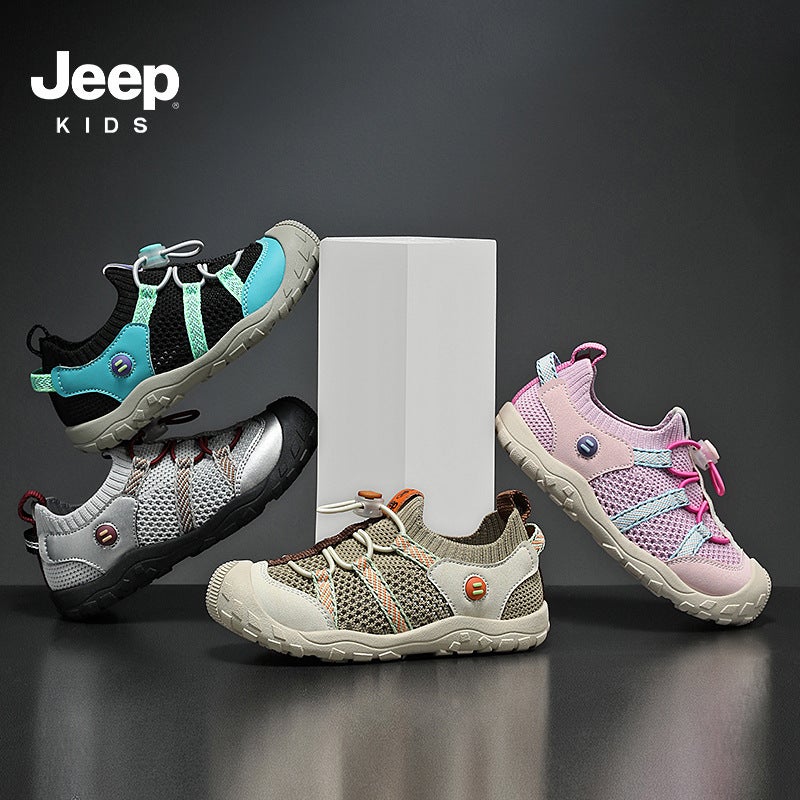 Jeep Outdoor Casual Rebound Hiking Shoes Non-Slip Shock Absorbing Breathable Sneaker Boys' Fashion Outgoing Mountaineering Shoes - Image 5