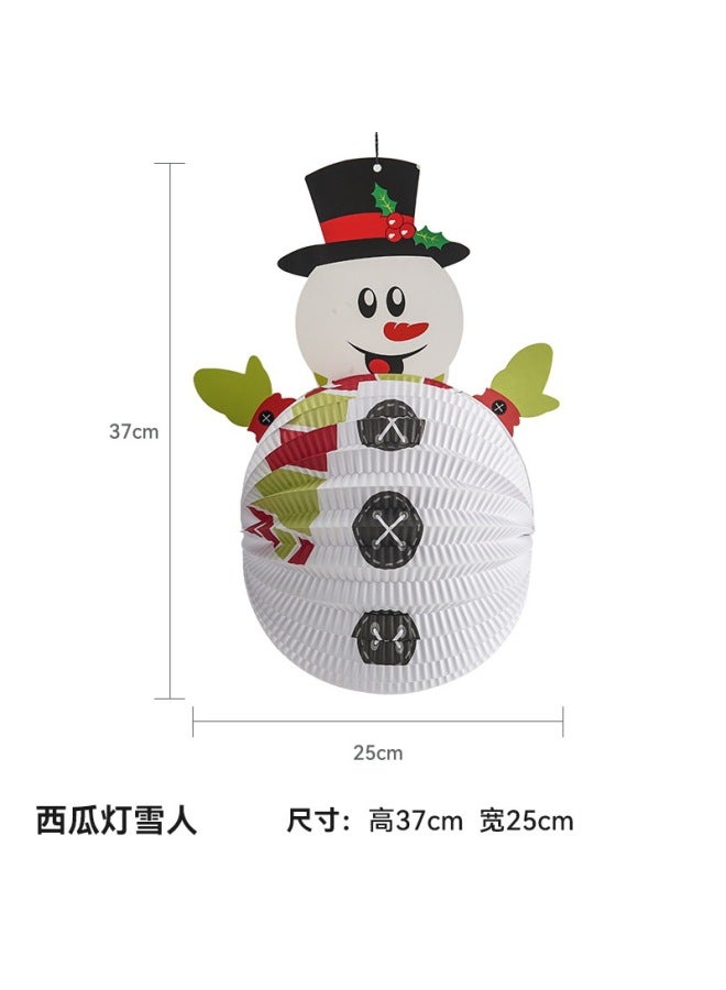 Autonomy Christmas Decoration Props Wall Flower Hanging Decoration Classroom Scene Layout Window Flag Honeycomb Ball Photo Props - Image 1