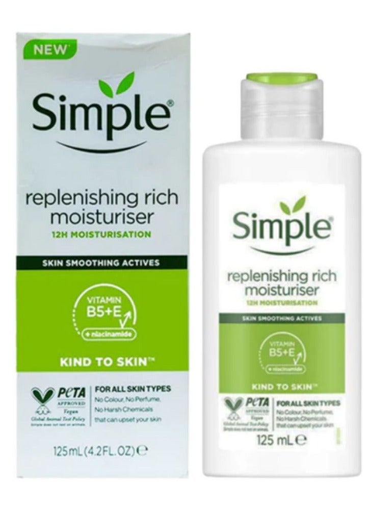 Simple Kind to Skin Replenishing Rich Moisturiser 125ml - Image 2