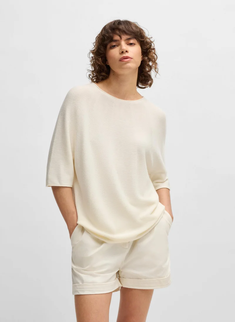 بوس Seamless sweater in a structured knit