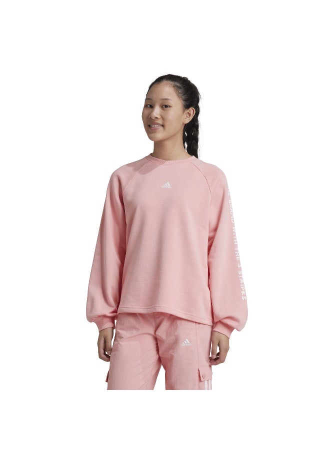 Adidas adidas Jg Jam Crew Pink Training Sweatshirts 7-8Y  - Image 3