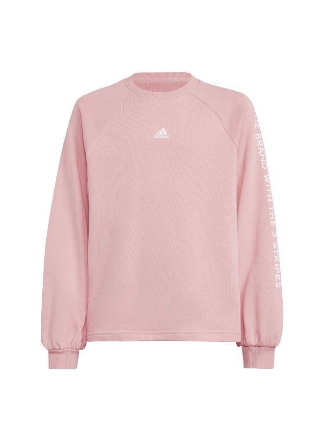Adidas adidas Jg Jam Crew Pink Training Sweatshirts 7-8Y  - Image 1