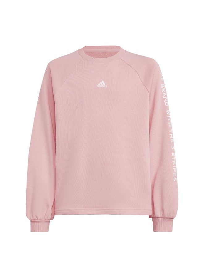 Adidas adidas Jg Jam Crew Pink Training Sweatshirts 7-8Y  - Image 2