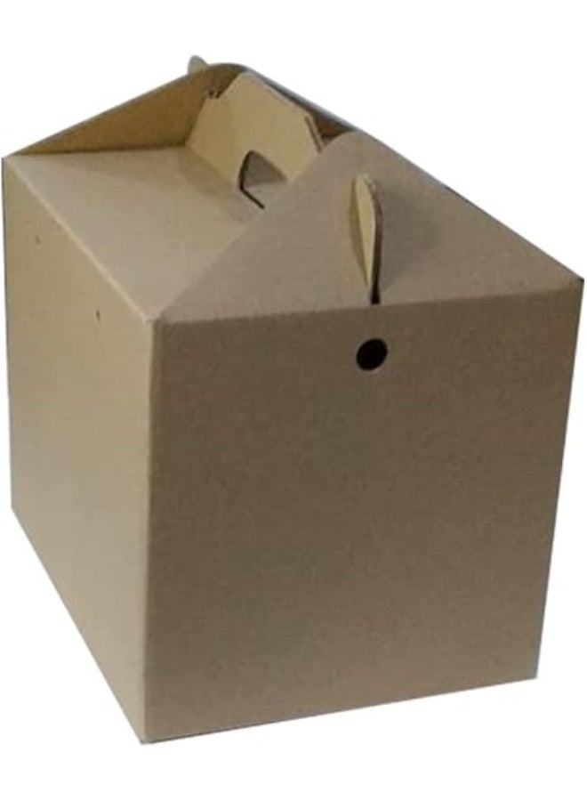 Self Sealing Gift Box Size (25 * 20 * 20) cm 10 Carton Boxes - Brown - Image 3