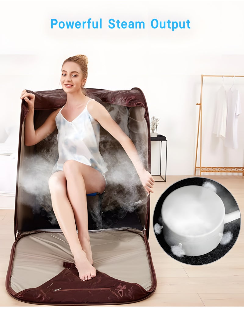 BIG MAX Portable Sauna Tent Kit with 2L Steamer (Steam Detox) - Foldable Design, Quick Setup, Home Spa for Women & Fitness  - Image 4