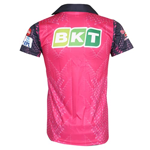 WMX KD Cricket IPL Jersey Supporter Jersey T-Shirt 2023/24 MI, CSK, RCB,KKR,RR,KXIP,SRH,GT,LSG and DC - RR 22 - Image 4