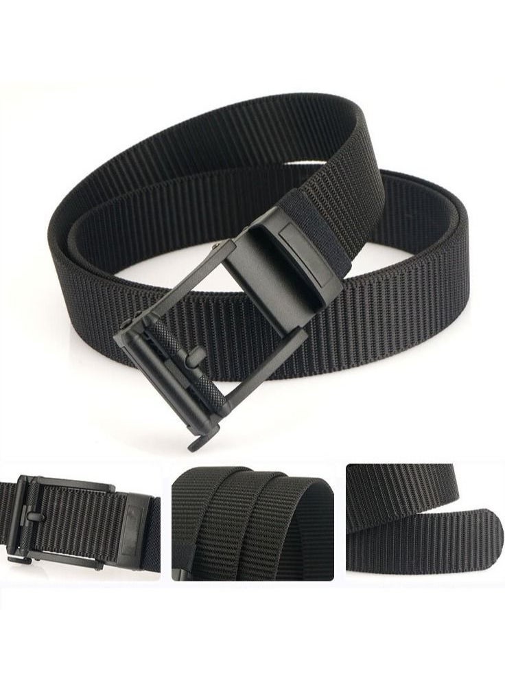Generic - Men's belt Youth student automatic buckle youth nylon tactical braided belt casual everything trend - Image 1
