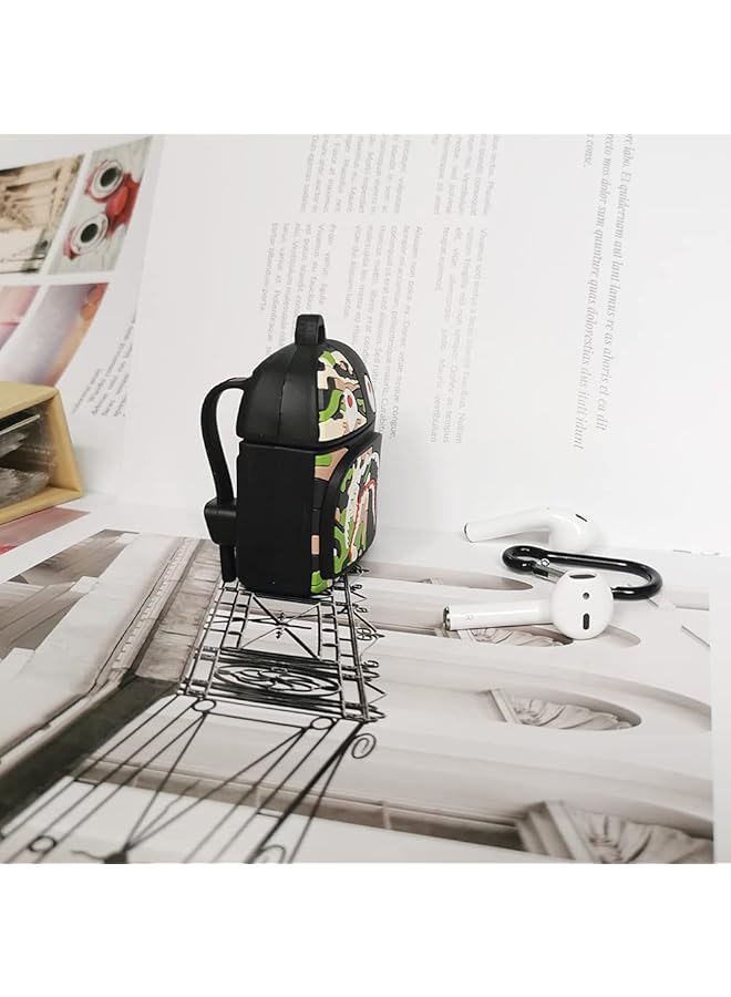 erorex Compatible With Airpods 2&1Airpods 3 Airpods Pro Case Teal Switch Protective Silicone Character For Airpods Case Switch 3D Funny Kawaii Fashion Cartoon Cute Cove Airpods Pro（Shark Bag） - Image 3